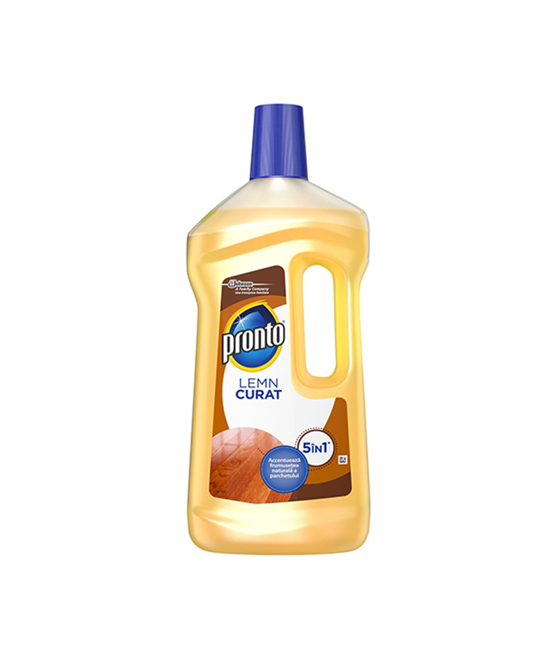 detergent-lemn-Pronto-750ml Detergent pentru parchet Lemn Curat Pronto 5 in 1 750 ml - imagine 1