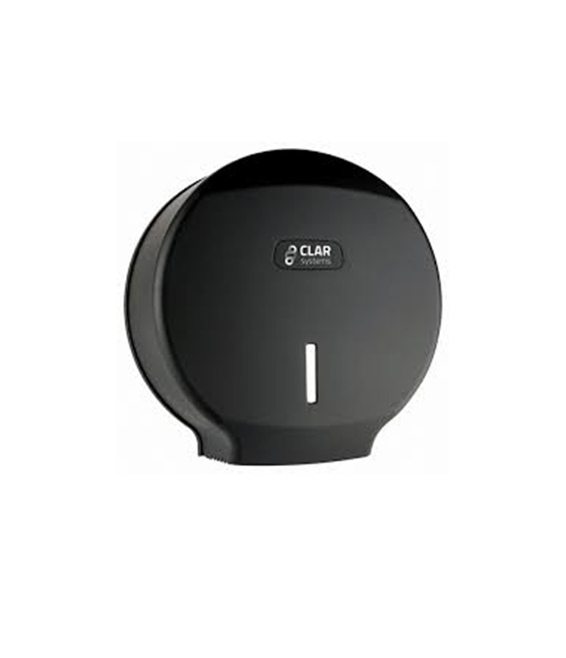 dispenser-hartie-igienica-jumbo-Clar-plastic-negru Dispenser hârtie igienică jumbo, plastic, negru - I-NOVA - P3000SA - imagine 1
