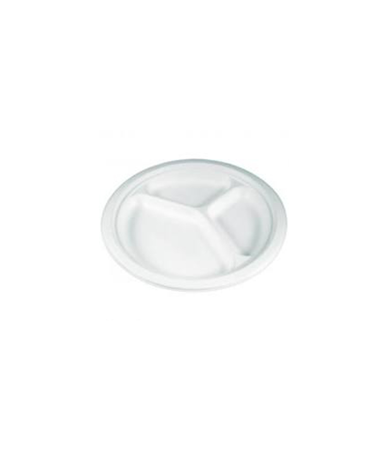 farfurie-3-compartimente-biodegradabile Farfurii 3 compartimente biodegradabile 50 buc/set - imagine 1