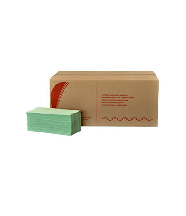 Prosoape de hârtie pliate V, verde - Bokk