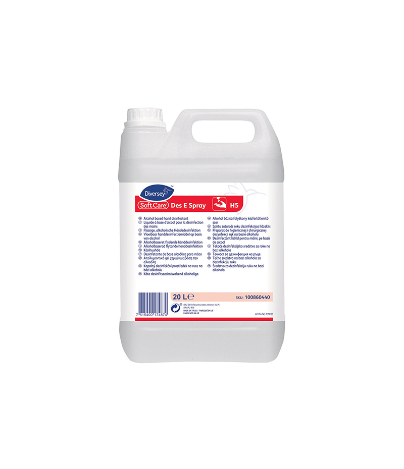 dezinfectant-pentru-maini-soft-care-des-e-spray-h5-20L Dezinfectant pentru mâini Soft Care Des E Spray H5 Diversey 20 L - imagine 1