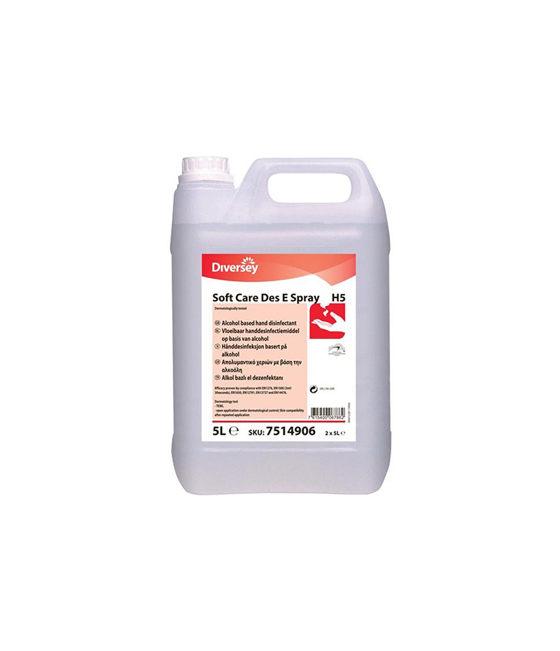 dezinfectant-pentru-maini-soft-care-des-e-spray-h5-5L Dezinfectant pentru mâini Soft Care Des E Spray H5 Diversey 5 L - imagine 1