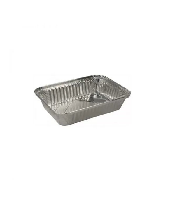 Caserolă aluminiu de unică folosință S-784, 19,5 x 12 x 5 cm, 100 buc/set