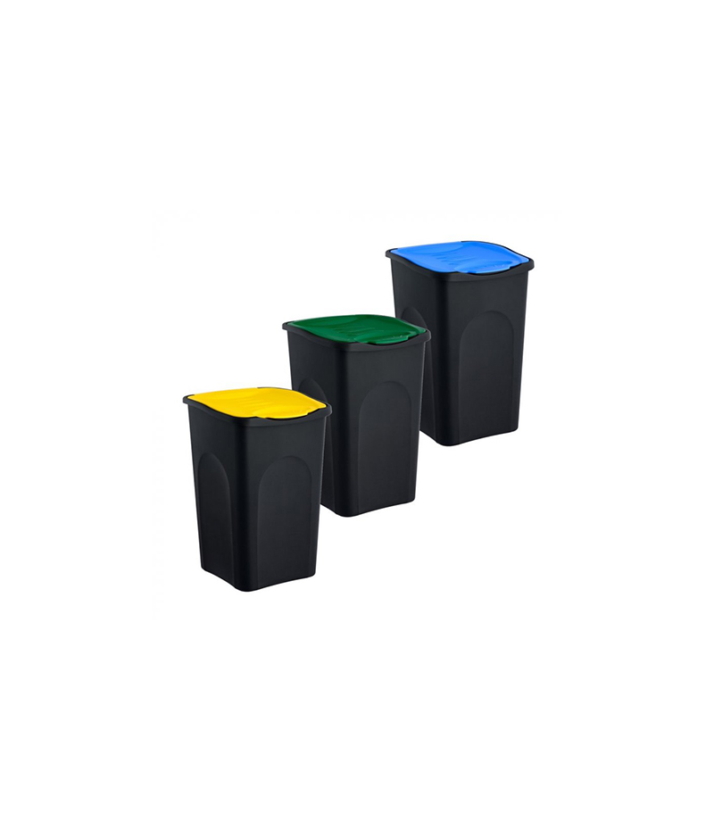 mini-pubela-colectare-selectiva-50L-ecogreen Mini pubelă pentru colectare selectivă EcoGreen 50 L - imagine 1