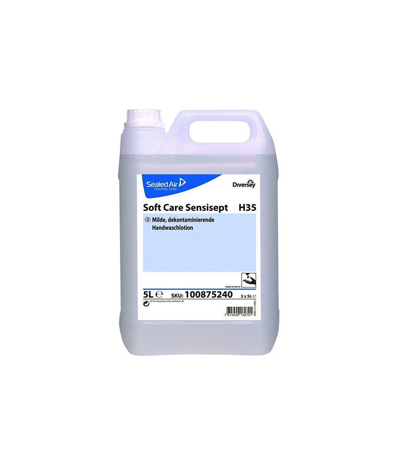 sapun-lichid-dezinfectant-soft-care-sensisept_5L-diversey Săpun dezinfectant pentru mâini Diversey Soft Care Sensisept 5 L - imagine 1