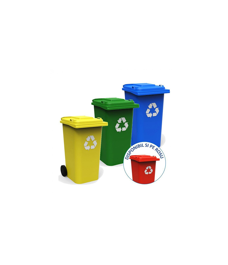 set-europubela-colectare-selectiva-120L Europubelă pentru colectare selectivă 240 L - imagine 1